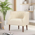 Christopher Knight Home Callisto Contemporary Button Tufted Upholstered Curved Accent Chair